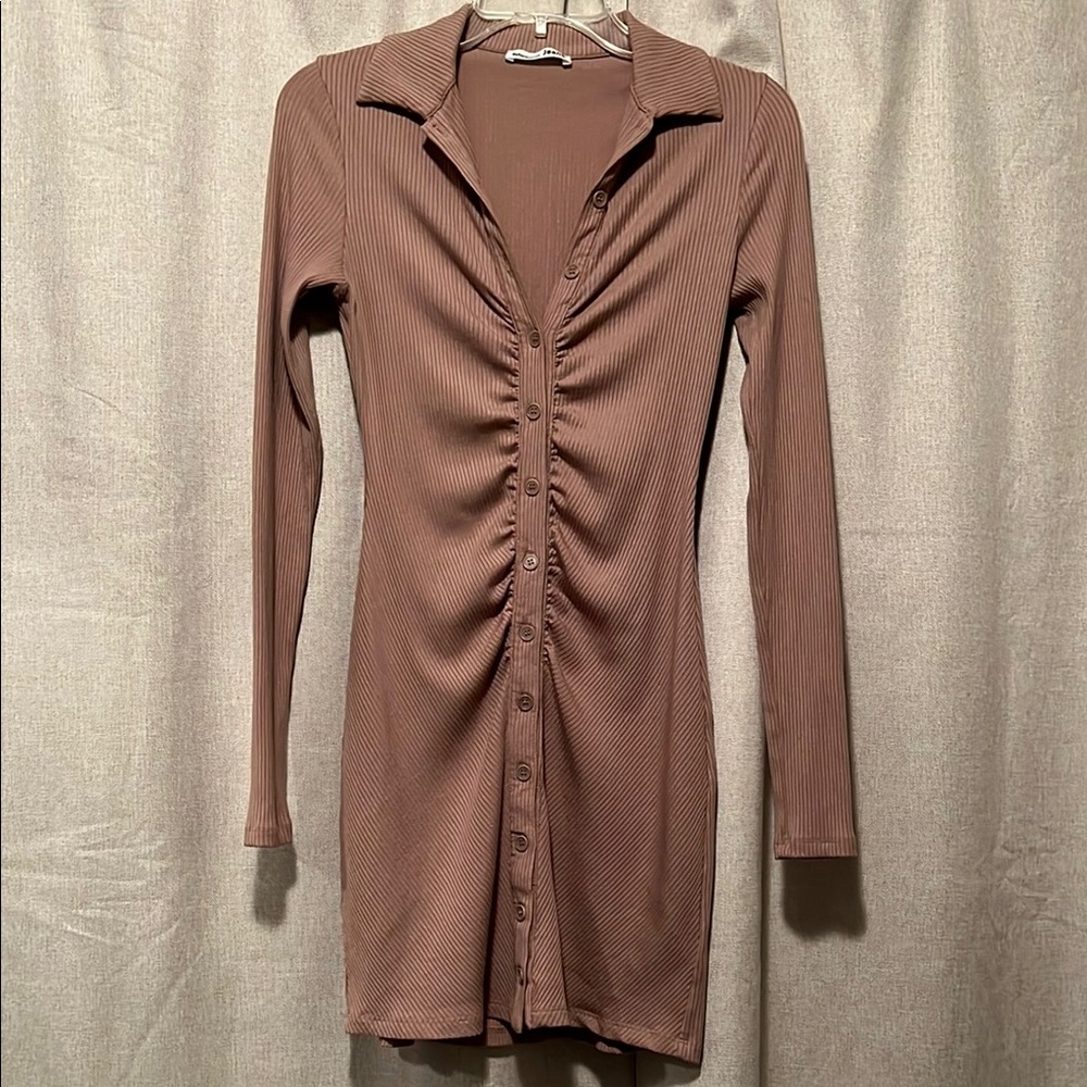 Reformation Amy Knit Button Down Dress Size Small - Picture 2 of 9